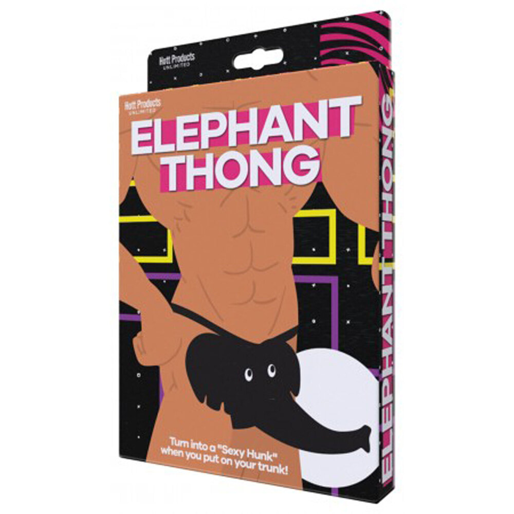 Elephant Thong - Black - One Size Hott Products